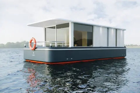 Houseboat MOAT Floating Hotel Room — Sneek